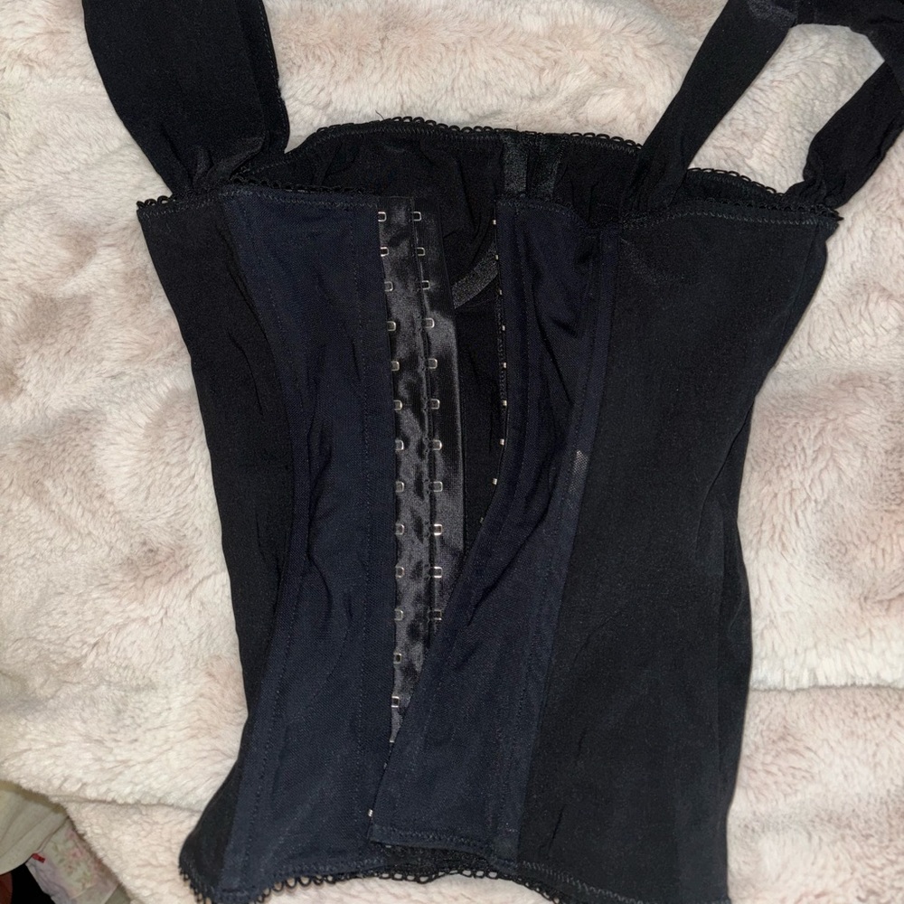Weworewhat Ruched Cup Corset Top